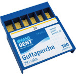 Omni (ISO 20), Guttapercha-csúcs, ISO 20 ISO színkódolt, röntgenopák, Guttapercha, 100 darab
