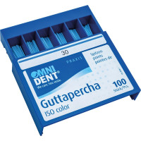 Omni (ISO 30), Guttapercha-csúcs, ISO 30 ISO színkódolt, röntgenopák, Guttapercha, 100 darab