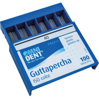 Omni (ISO 40), Guttapercha-csúcs, ISO 40 ISO színkódolt, röntgenopák, Guttapercha, 100 darab