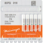 Diamanten 837, gyémántcsiszoló, zöld, ISO 018, FG, 5 darab
