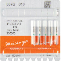 Diamanten 837, gyémántcsiszoló, zöld, ISO 018, FG, 5 darab