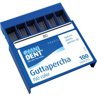 Omni (ISO 80), Guttapercha-csúcs, ISO 80 ISO színkódolt, röntgenopák, Guttapercha, 100 darab
