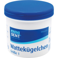 Wattekügelchen - tégely 10 g Ø 6,3 mm, méret 1 - 55484