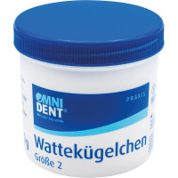 Wattekügelchen - tégely 10 g Ø 7,6 mm, méret 2 - 55485