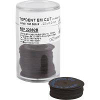 EM-Cut (B) (ISO 220), Szeparáló korongok, szereletlen ISO 220 kék, 0,2 mm, 100 darab