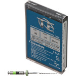 TF (Twisted Files) (23 mm) (4 %) (ISO 40), Gyökércsatorna reszelő (gépi), Könyökdarab (CA, Ø 2,35 mm, ISO 204) ISO 40 forgó, ISO színkódolt, Nikkel-titán, 23 mm, 3 darab