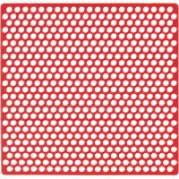 Retenciós rács, piros, 70 mm x 71 mm, 20 darab
