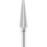 Konuszfrézer (ISO 23) (2°), Kézidarab (HPR, Ø 2,35 mm, ISO 103, 34 mm) ISO 23 finom, lekerekített él, Keményfém, 13,6 mm, 2 darab