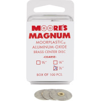Moore Magnum, Csiszolókőrongok, szereletlen (Snap-on-off) ISO 220 durva, Alumíniumoxid, L (nagy), 100 darab