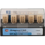 IPS Empress® CAD A-D for CEREC - 5 darabos csomag, méret I10, A2 HT - 602511 IPS Empress® CAD A-D for CEREC - 5 darabos csomag, méret I10, A2 HT - 602511