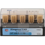 IPS Empress® CAD A-D for CEREC - 5 darabos csomag, méret I10, A3,5 HT - 602513 IPS Empress® CAD A-D for CEREC - 5 darabos csomag, méret I10, A3,5 HT - 602513