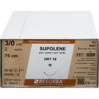 RESORBA® Supolene - 36 darabos csomag, , zöld, 75 cm, DRT12, USP 6/0 - 9081