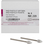 FastCut (#8), Csiszoló, Kézidarab (HP, Ø 2,35 mm, ISO 104) forgó, fehér, 6 darab