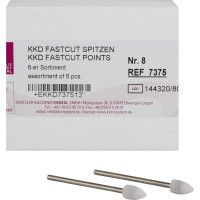 FastCut (#8), Csiszoló, Kézidarab (HP, Ø 2,35 mm, ISO 104) forgó, fehér, 6 darab