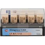 IPS Empress® CAD A-D for CEREC - 5 darabos csomag, méret I12, A1 LT - 602557 IPS Empress® CAD A-D for CEREC - 5 darabos csomag, méret I12, A1 LT - 602557