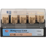 IPS Empress® CAD A-D for CEREC - 5 darabos csomag, méret I12, B2 LT - 602562 IPS Empress® CAD A-D for CEREC - 5 darabos csomag, méret I12, B2 LT - 602562