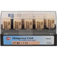 IPS Empress® CAD A-D for CEREC - 5 darabos csomag, méret I12, B2 LT - 602562