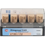 IPS Empress® CAD A-D for CEREC - 5 darabos csomag, méret I12, D3 LT - 602565 IPS Empress® CAD A-D for CEREC - 5 darabos csomag, méret I12, D3 LT - 602565