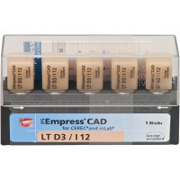 IPS Empress® CAD A-D for CEREC - 5 darabos csomag, méret I12, D3 LT - 602565 IPS Empress® CAD A-D for CEREC - 5 darabos csomag, méret I12, D3 LT - 602565