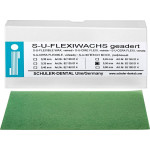S-U-Flexiwachs Packung 15 darab, geadert, Stärke 0,5 mm