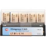IPS Empress® CAD A-D for CEREC - 5 darabos csomag, méret C14, B1 LT - 602571 IPS Empress® CAD A-D for CEREC - 5 darabos csomag, méret C14, B1 LT - 602571