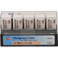 IPS Empress® CAD for CEREC - csomag 5 Blöcke méret C14, BL1 LT - 602587 IPS Empress® CAD for CEREC - csomag 5 Blöcke méret C14, BL1 LT - 602587