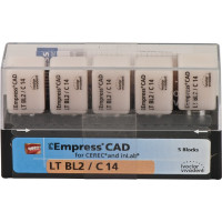 IPS Empress® CAD for CEREC - csomag 5 Blöcke méret C14, BL2 LT - 602588 IPS Empress® CAD for CEREC - csomag 5 Blöcke méret C14, BL2 LT - 602588
