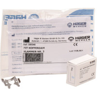 Fit-Kofferdam® Molarenklammern mit Flügeln tiefgreifend - 1 db, Nr. 3 - 355346