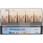IPS Empress® CAD Multi for CEREC - 5 darabos csomag, méret C14L, A2 - 602605 IPS Empress® CAD Multi for CEREC - 5 darabos csomag, méret C14L, A2 - 602605