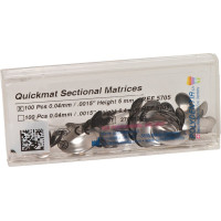 Quickmat DELUXE - utántöltő csomag 100 Teilmatrizen Stärke 0,04 mm, bombiert, Prämolar - 5705