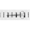 Korn- und Tupferzangen - 1 db, BF021R, 175 mm, mit Sperre, gebogen - BF021R