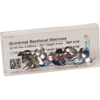 Quickmat DELUXE - utántöltő csomag 100 Teilmatrizen Stärke 0,025 mm, bombiert, Prämolar - 5735