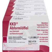 KKD® Abformlöffel Abdrucknahme - 5 darabos készlet, (Nr. 10, 11, 12, 13, 19), tömör - 00277S