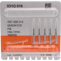 Diamanten 831, gyémántcsiszoló, zöld, ISO 016, FG, 5 darab