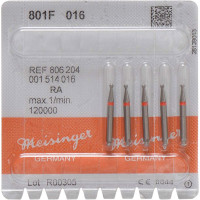 Diamanten 801, gyémántcsiszoló, piros, ISO 016, RA, 5 darab