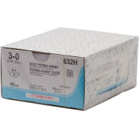 PERMA-HAND SEIDE - 36 darabos csomag, fekete, 45 cm, X1, USP 3-0, Stärke 2 - 632H