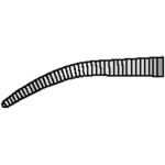 Arterienklemmen nach Micro-Hartmann - 1 db, HSE 011-09, 90 mm, gebogen - HSE 011-09