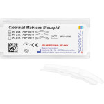 Clearmat Matrizen - 50 darabos csomag, Höhe 6,5 / 7,5 mm, Stärke 0,075 mm, Prämolar, tiefe MOD - 5914 Clearmat Matrizen - 50 darabos csomag, Höhe 6,5 / 7,5 mm, Stärke 0,075 mm, Prämolar, tiefe MOD - 5914