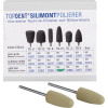 TOPDENT® Silimont Polierer Packung 6 darab, grün, grob, TD-10