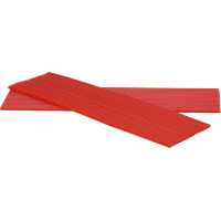 Utility Wax (279,4 x 4,76 mm, 11 x 3/16"), Viaszprofil pálcák, Rudak, piros, 44 darab