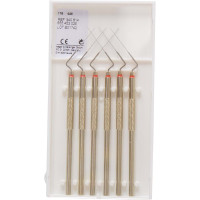 Hedström reszelő (22 mm) (ISO 25), fogantyú egyik végen - Fém ISO 25 sterilizálható, ISO színkódolt, Nemesacél, 22 mm, 6 darab