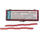 S-U-LOCHRETENTIONEN Packung 25 darab, Länge 13,2 cm, zweireihig S-U-LOCHRETENTIONEN Packung 25 darab, Länge 13,2 cm, zweireihig