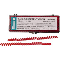 S-U-LOCHRETENTIONEN Packung 25 darab, Länge 13,2 cm, zweireihig S-U-LOCHRETENTIONEN Packung 25 darab, Länge 13,2 cm, zweireihig