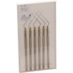 Hedström reszelő (22 mm) (ISO 20), fogantyú egyik végen - Fém ISO 20 sterilizálható, ISO színkódolt, Nemesacél, 22 mm, 6 darab