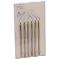 Hedström reszelő (22 mm) (ISO 20), fogantyú egyik végen - Fém ISO 20 sterilizálható, ISO színkódolt, Nemesacél, 22 mm, 6 darab