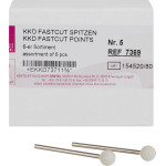 FastCut (#5), Csiszoló, Kézidarab (HP, Ø 2,35 mm, ISO 104) forgó, fehér, 6 darab