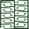 Wachs-Klammerprofil, 10-es csomag, x 20 darab, Ringklammern
