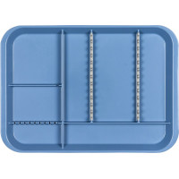 B-Lok Tray - 1 db, Tray 34 x 24,5 x 2,2 cm, mit Einteilung kék - 20Z451B