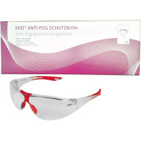 KKD® ANTI-FOG Schutzbrillen NEW-STYLE - 1 db, piros - 11772