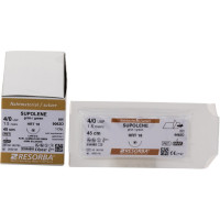 RESORBA® Supolene - 12 darabos csomag, zöld, 45 cm, HRT18, USP 4/0 - 9062D